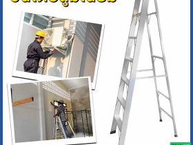 บันไดอลูมิเนียมทรงเอ ตรา NEWCON บันไดคู่ใจช่าง งานไหนก็เอาอยู่ ปล