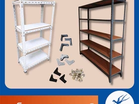 เหล็กฉาก เหล็กฉากเจาะรู เหล็กฉากรู ทำชั้นเหล็กฉาก