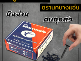 เกลียวปล่อยยิงฝ้า สกรูไดร์วอลล์ ตรานกนางแอ่น