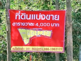 ที่ดินตำบลพิชัย หลัง รพ.ค่ายฯ เมืองลำปาง ทำเลสวย ต.ร.ว.ละ 4,000บ.